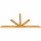 Ekena Millwork Saratoga Rough Sawn Timber Gable Bracket, Western Red Cedar, 84"W x 42"H x 2"D x 4"F, 12/12 Pitch GBW084X42X0204SAR00RWR - alternate 3